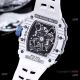 Swiss Replica Richard Mille RM35-03 Rafael Nadal Watches Carbon NTPT Blue Rubber Strap (6)_th.jpg